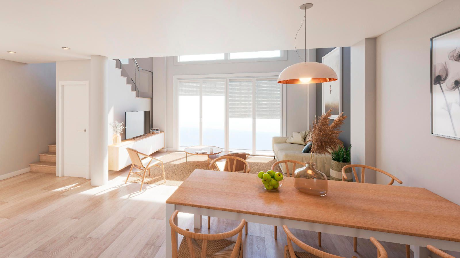 Living room of Duplex for sale in  Barcelona Capital  with Heating, Parquet flooring and Oven