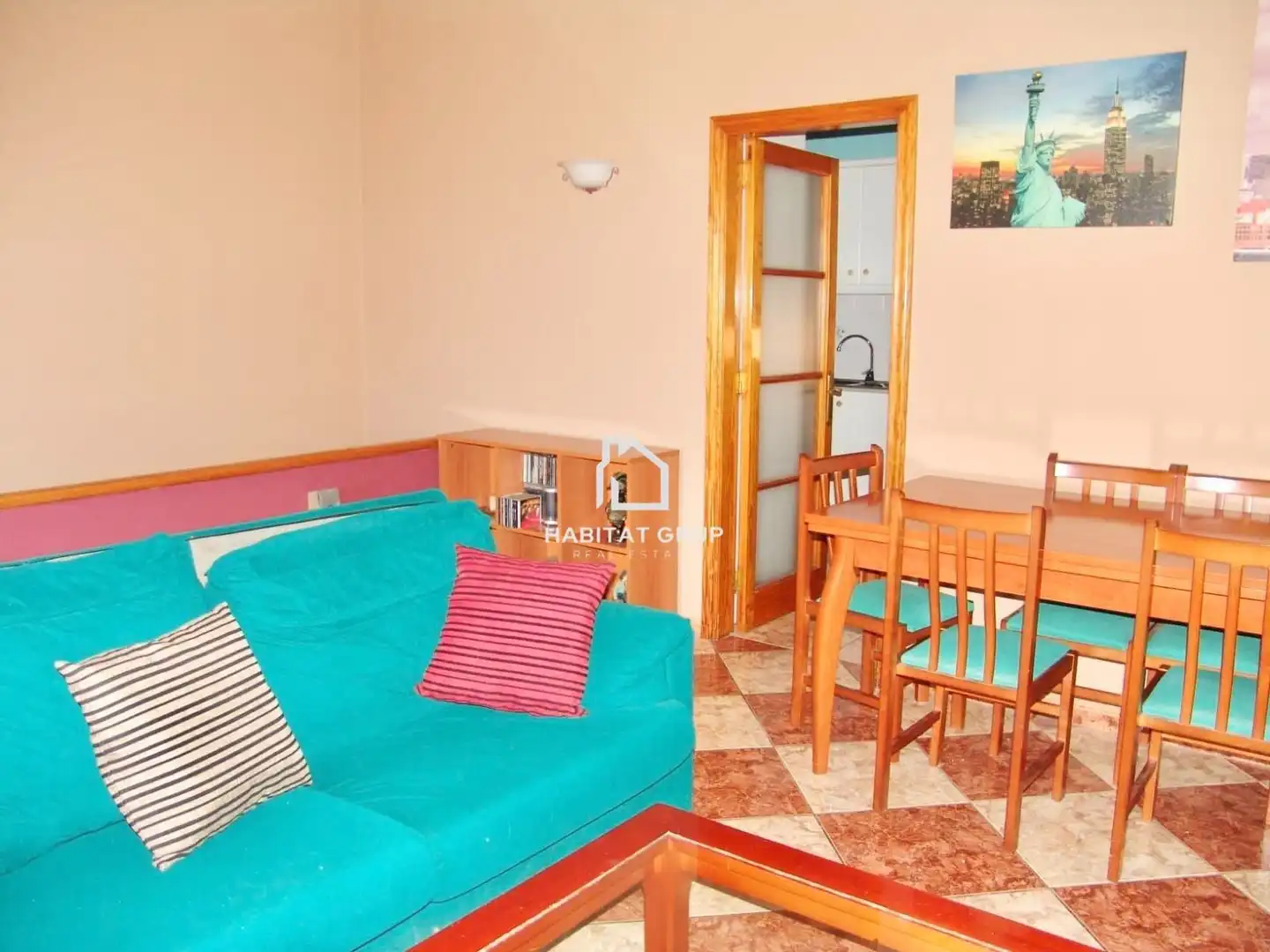 Wohnzimmer von Maisonette zum Verkauf in Ciutadella de Menorca mit Klimaanlage, Heizung und Terrasse