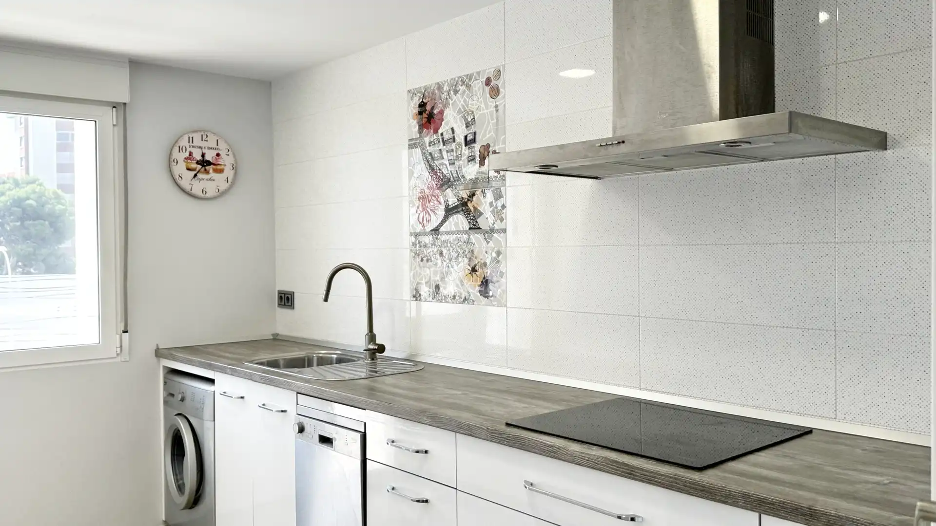 Cocina de Apartamento de alquiler en Gandia con Terraza, Amueblado y Horno