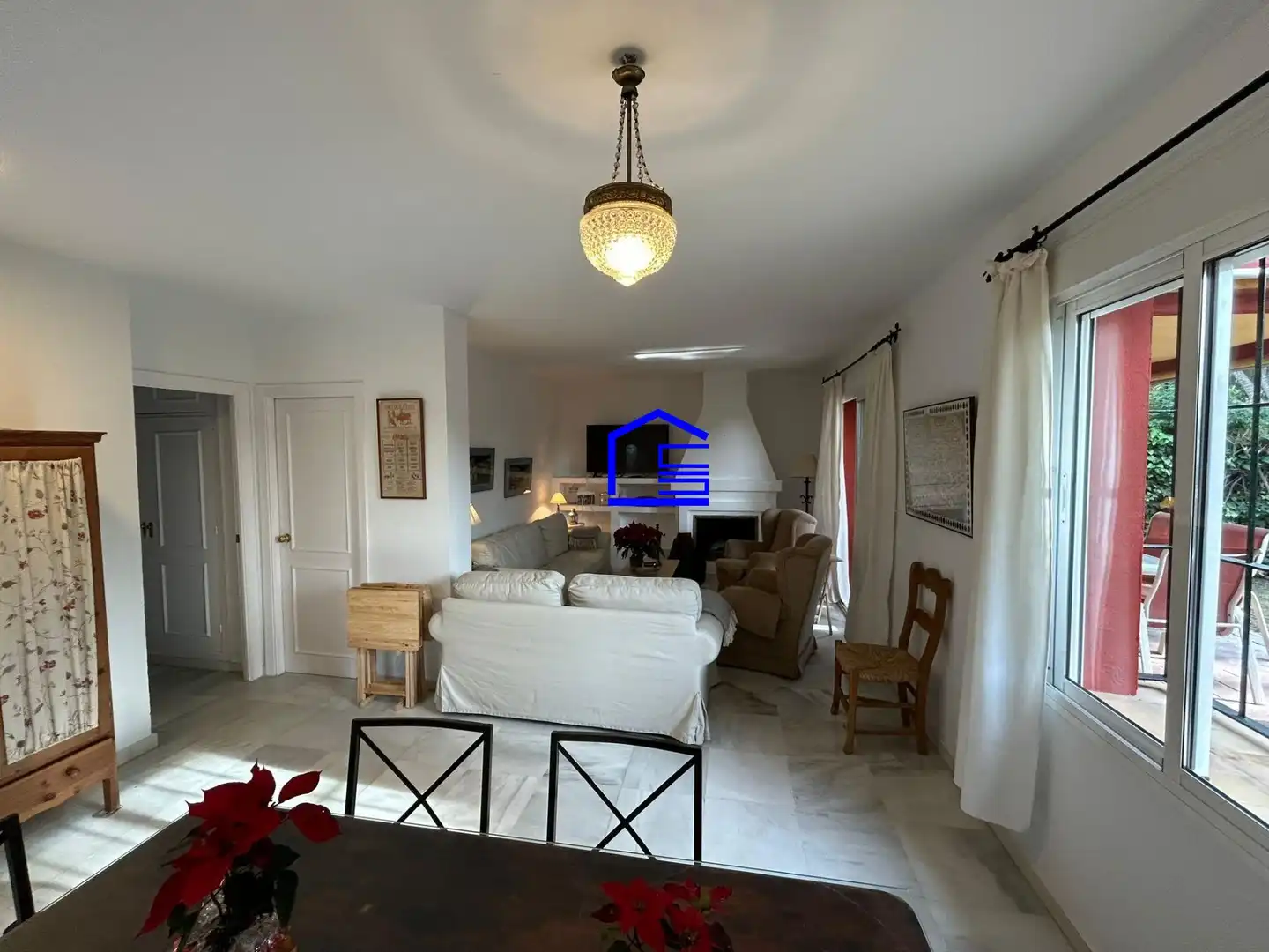 Sala de estar de Casa o chalet de alquiler en El Puerto de Santa María con Aire acondicionado, Calefacción y Jardín privado