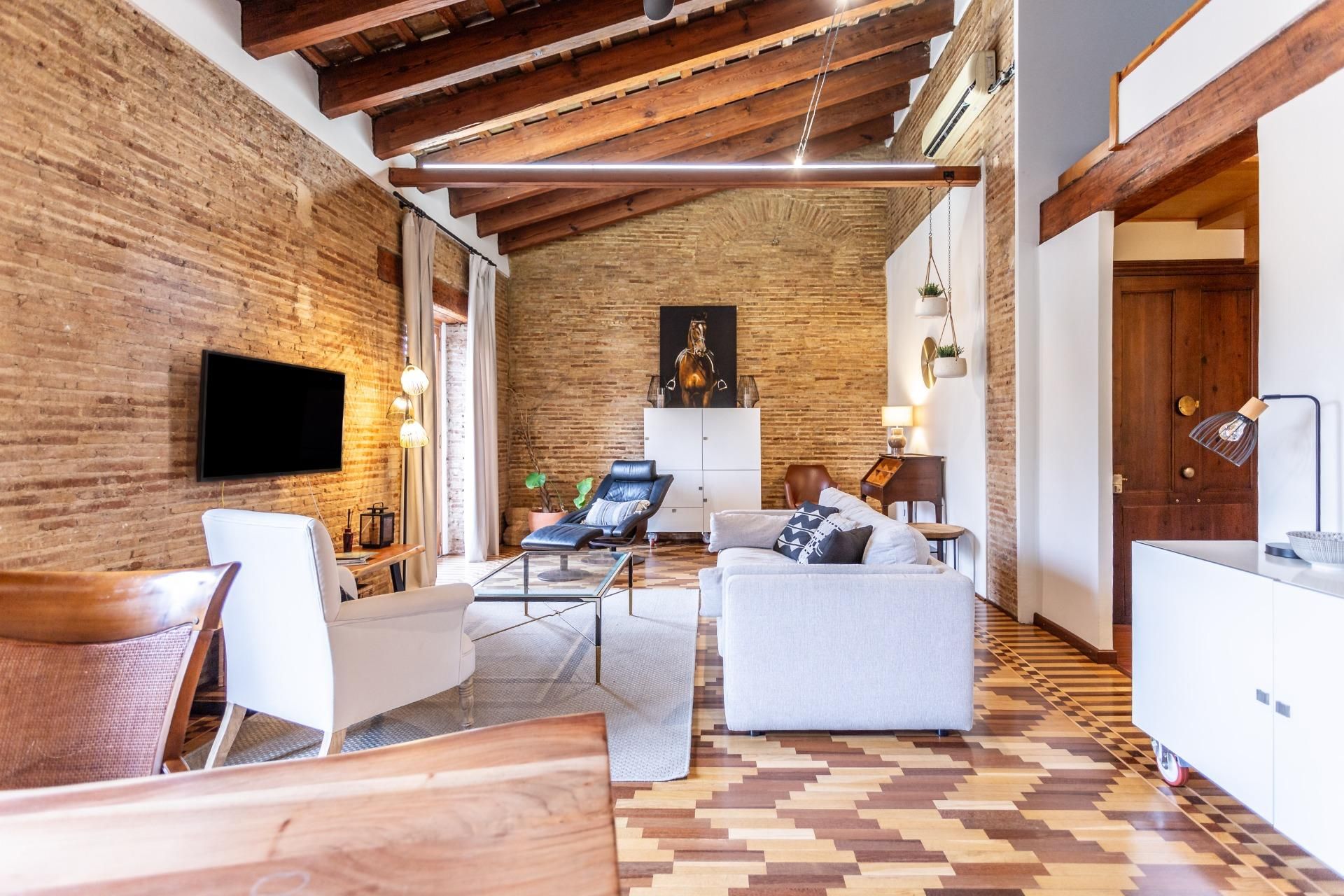 Sala d'estar de Pis en venda en  Valencia Capital amb Aire condicionat, Calefacció i Parquet