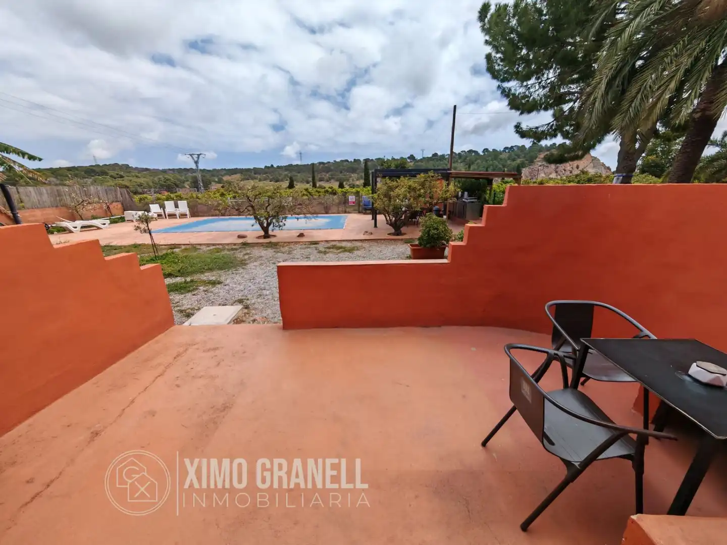 Terrasse von Country house zum Verkauf in Sagunto / Sagunt mit Klimaanlage, Heizung und Privatgarten