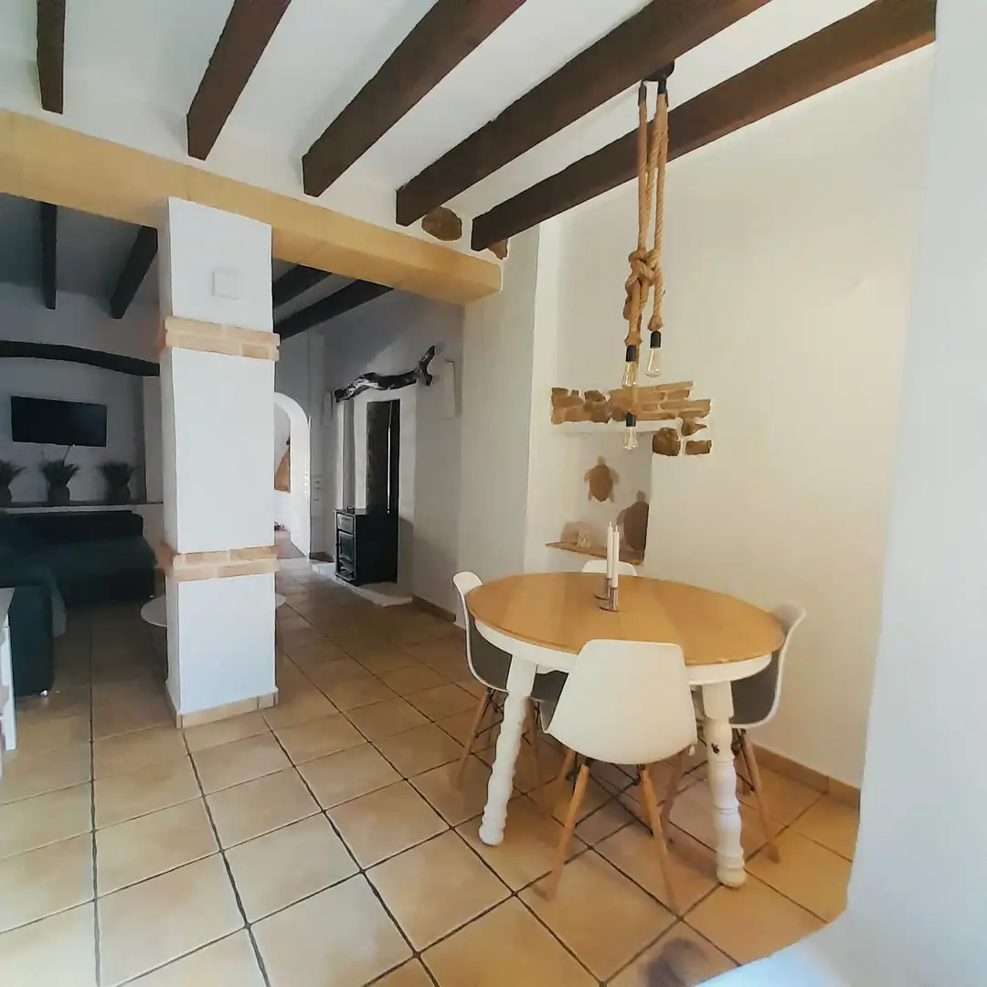 Esszimmer von Einfamilien-Reihenhaus zum Verkauf in Xaló mit Heizung, Terrasse und Abstellraum
