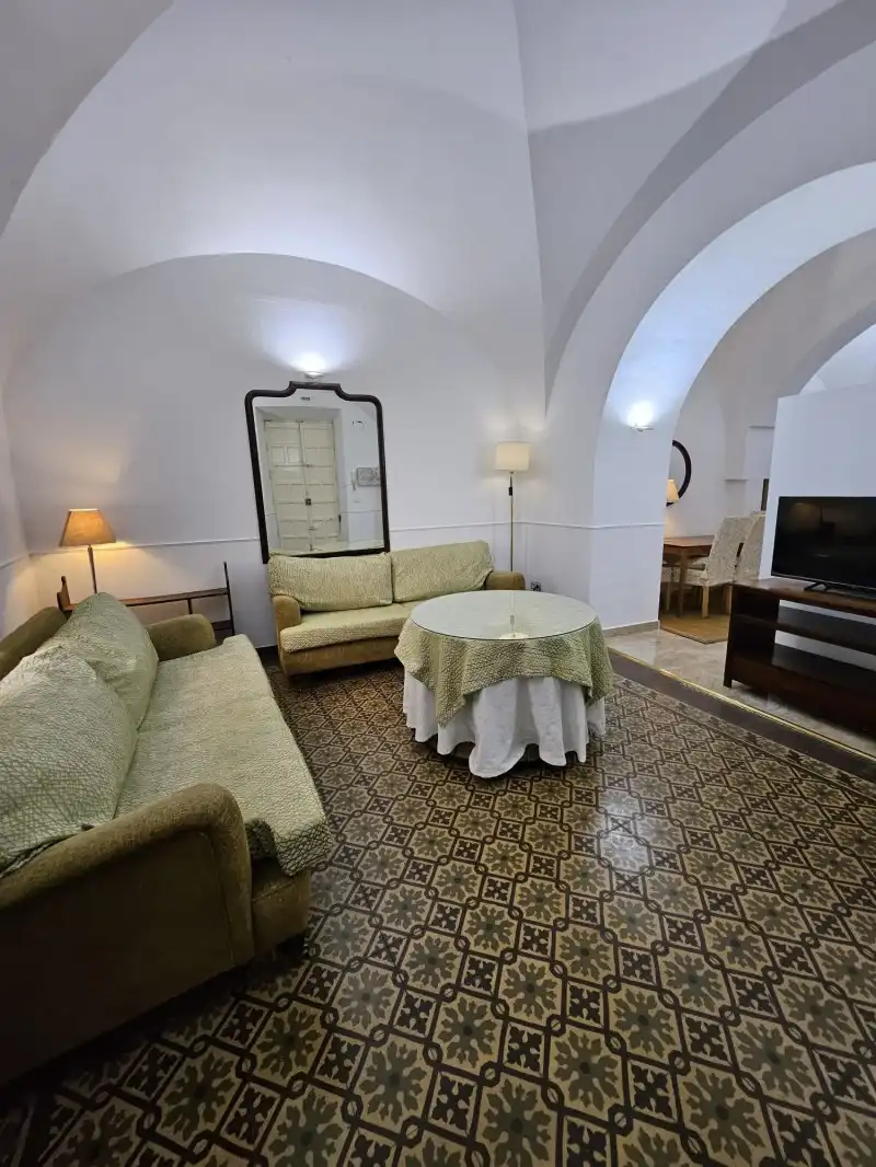 Wohnzimmer von Wohnungen zur Miete in Cáceres mit Klimaanlage, Heizung und Privatgarten