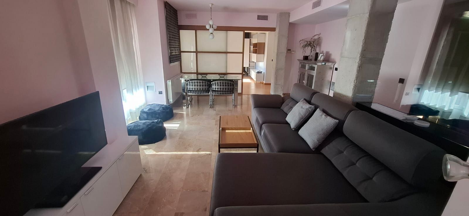 Living room of Flat for sale in  Jaén Capital  with Air Conditioner, Heating and Parquet flooring