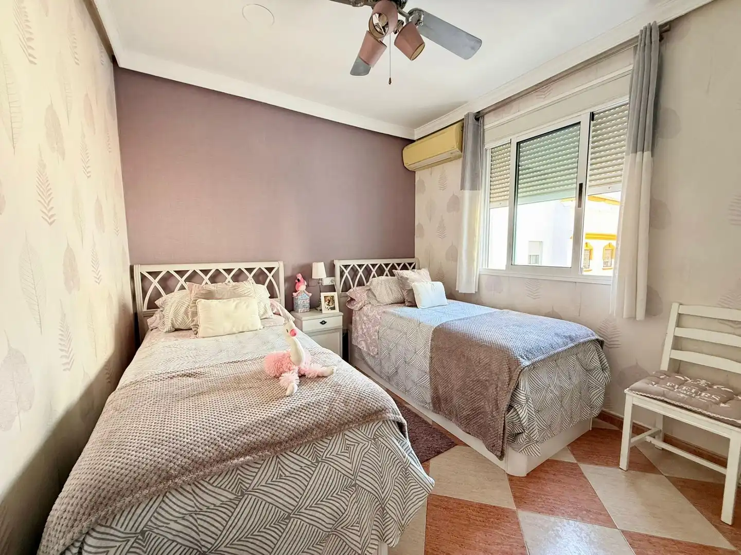 Bedroom of Detached homes for sale in Roquetas de Mar  with Air Conditioner, Balcony and Community pool