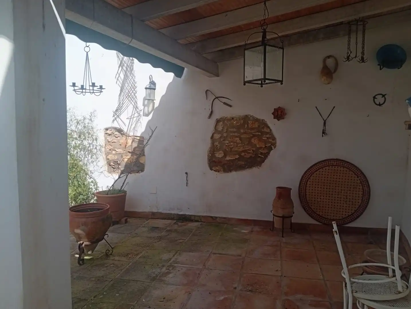 Terraza de Finca rústica en venta en Mollina con Aire acondicionado, Calefacción y Jardín privado