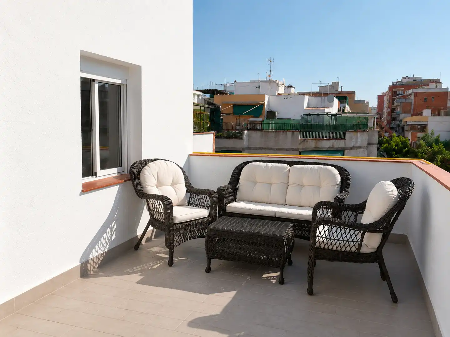 Terraza de Ático en venta en Santa Coloma de Gramenet con Aire acondicionado, Parquet y Terraza