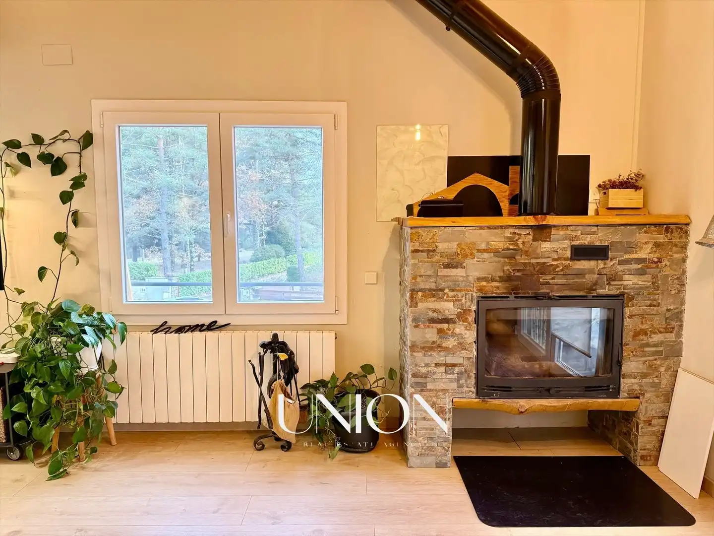 Sala d'estar de Casa o xalet en venda en Camprodon amb Aire condicionat, Calefacció i Jardí privat