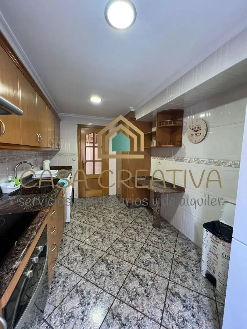 Kitchen of Flat for rent in Valencia  with Air Conditioner, Heating and Terrace