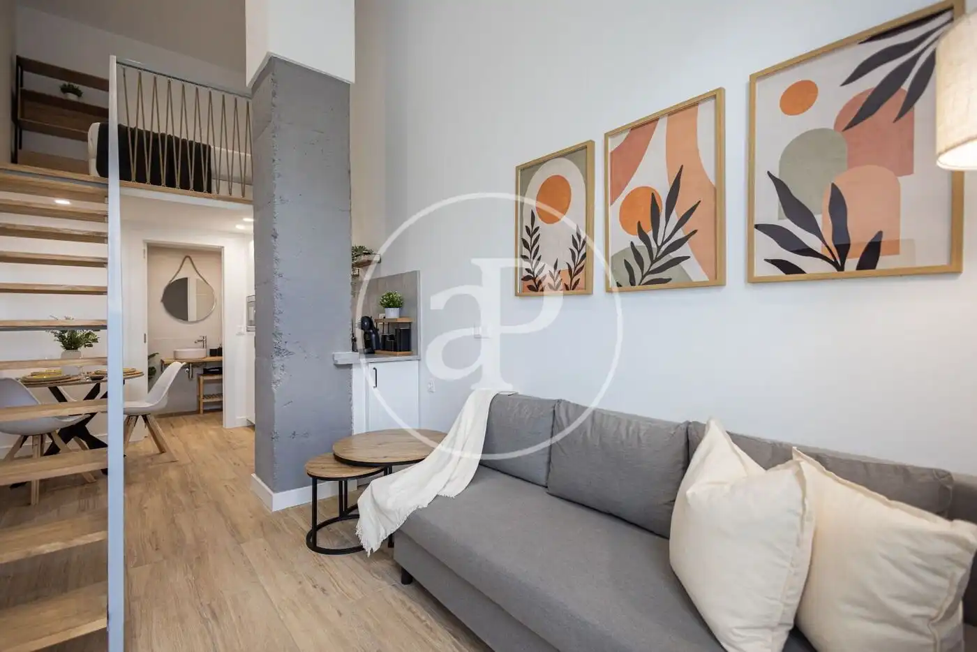 Sala de estar de Loft en venta en Valencia con Aire acondicionado, Calefacción y Amueblado