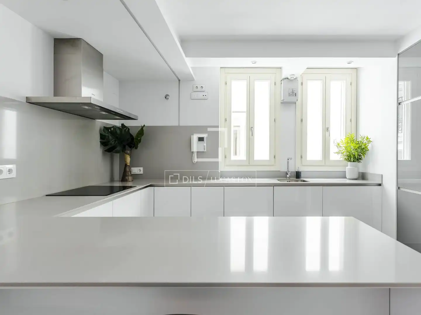 Küche von Wohnung zur Miete in Madrid mit Klimaanlage, Heizung und Parkett