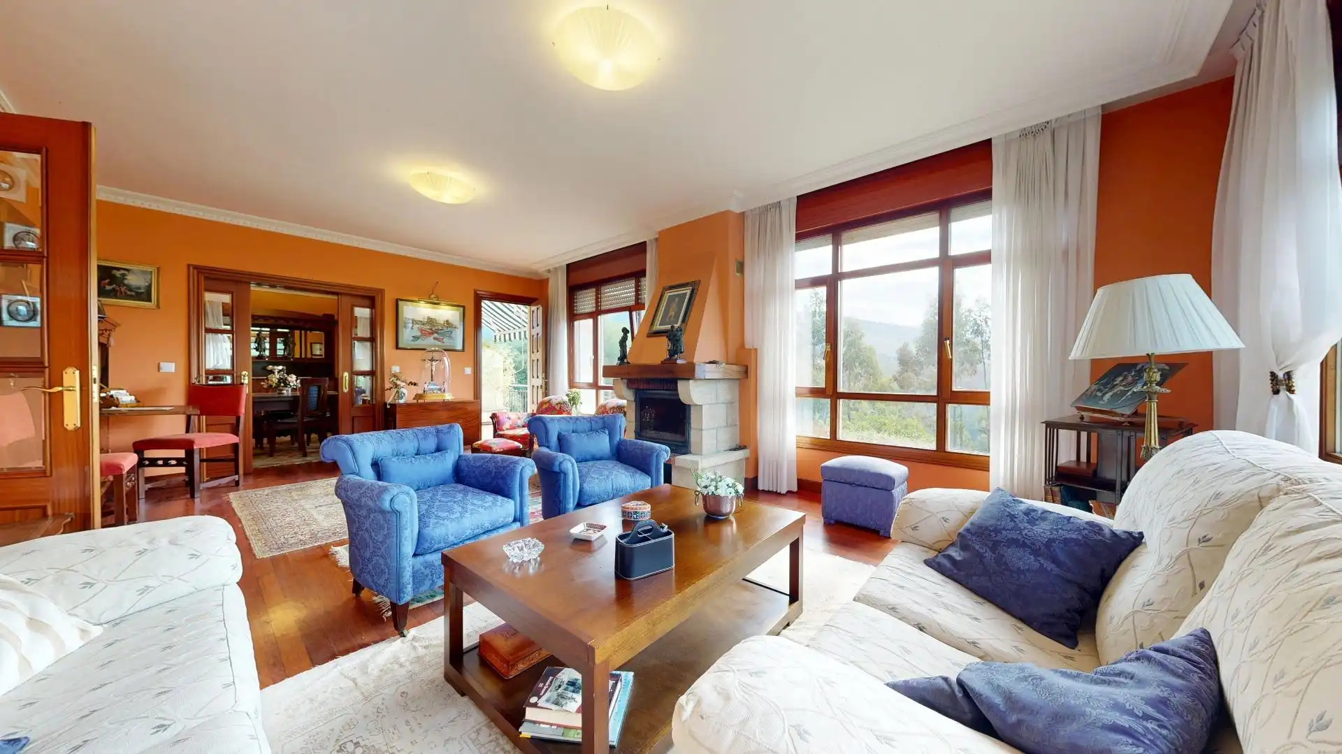 Sala de estar de Casa adosada en venta en Zalla  con Calefacción, Jardín privado y Terraza