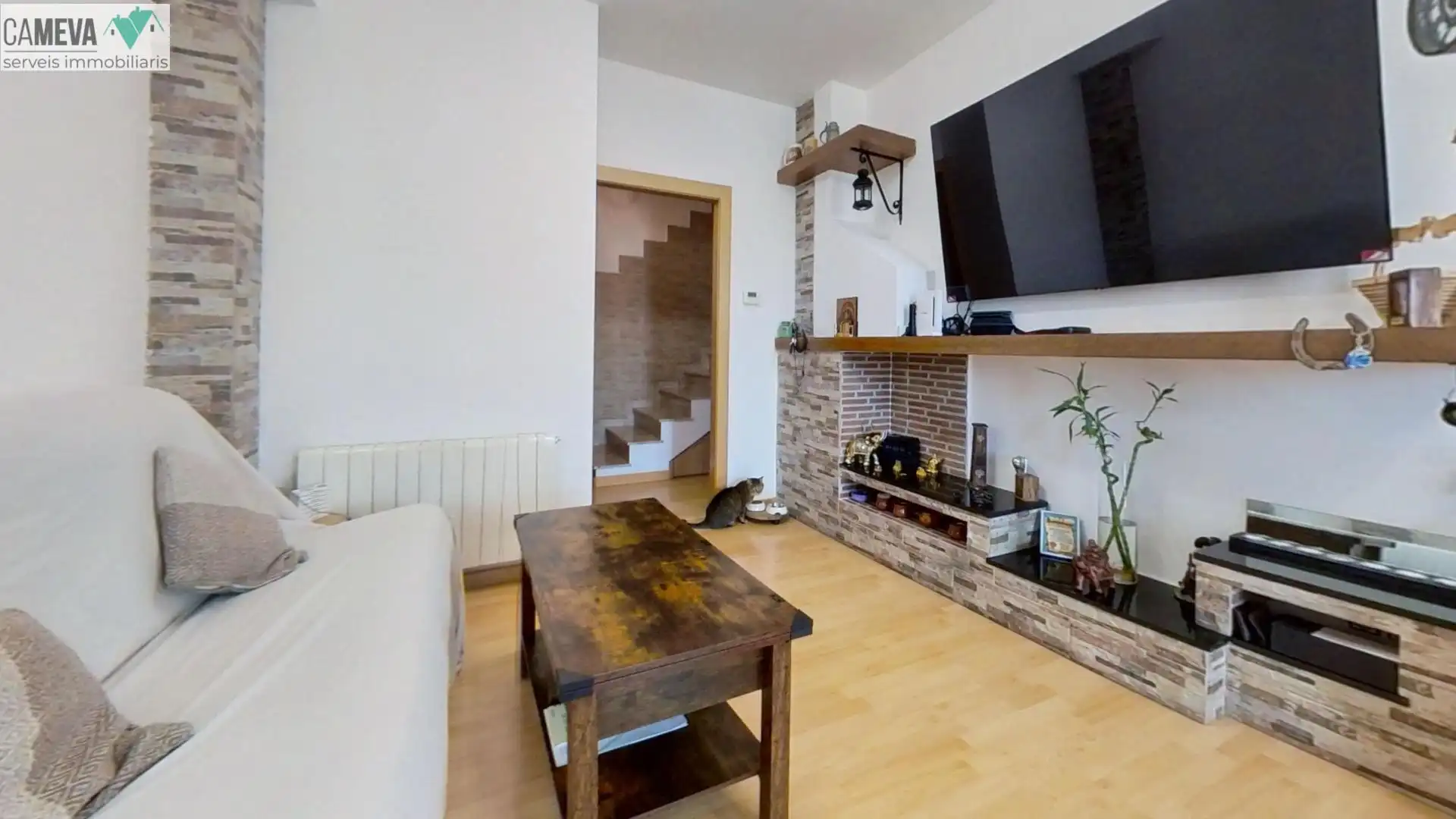 Sala d'estar de Dúplex en venda en Sabadell amb Calefacció, Parquet i Terrassa