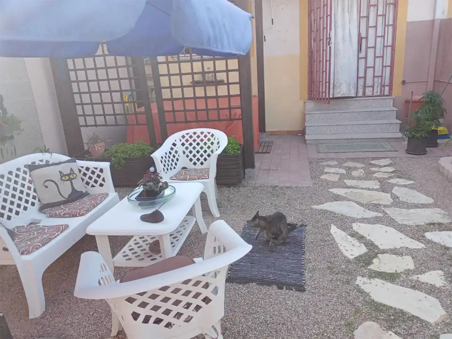 Terrassa de Casa o xalet en venda en Alcañizo amb Aire condicionat, Jardí privat i Moblat
