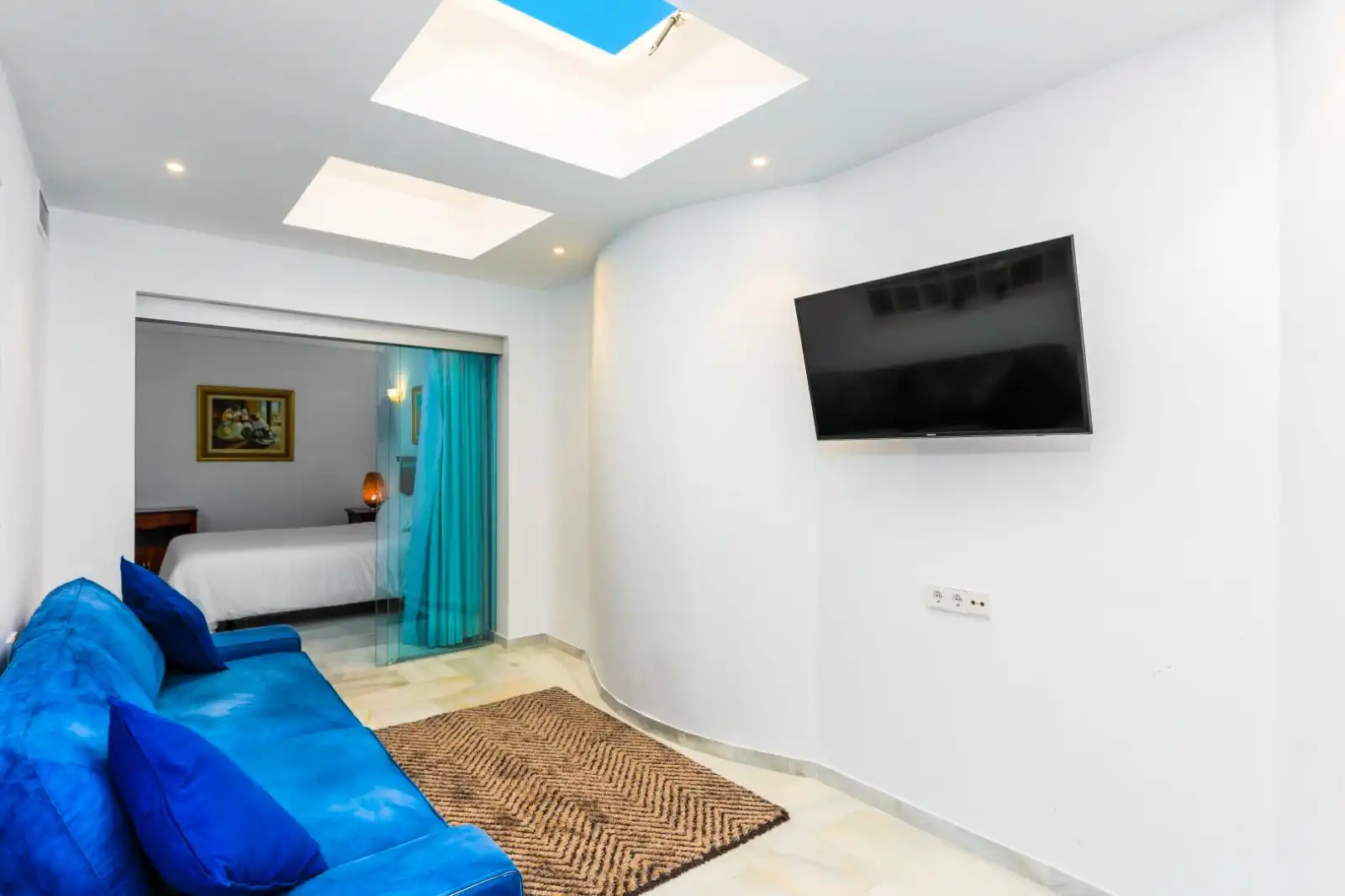 Sala de estar de Apartamento en venta en Benalmádena con Aire acondicionado, Calefacción y Terraza