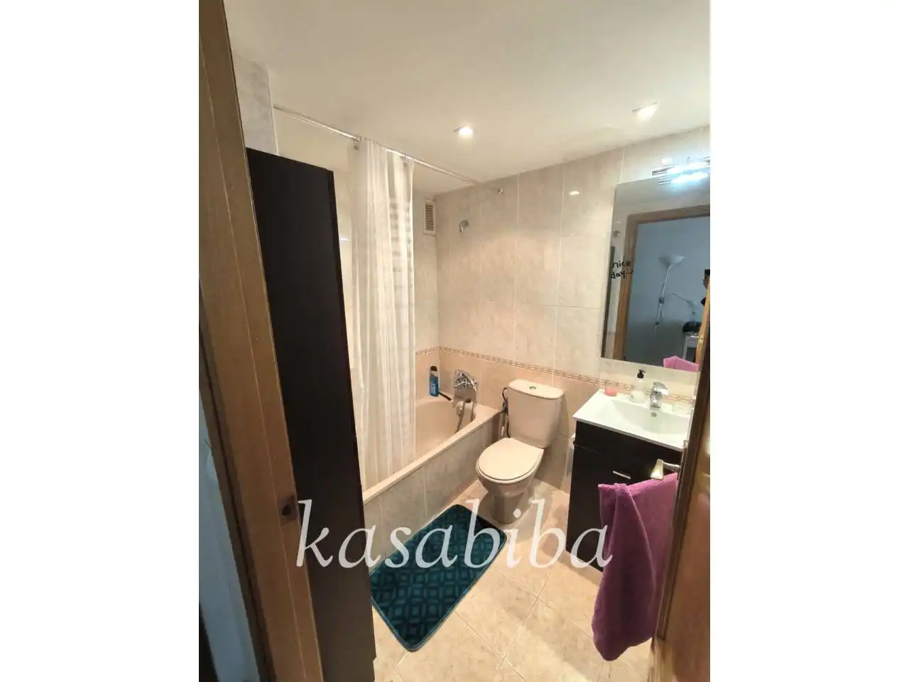 Badezimmer von Wohnung zur Miete in Valencia mit Klimaanlage, Heizung und Möbliert