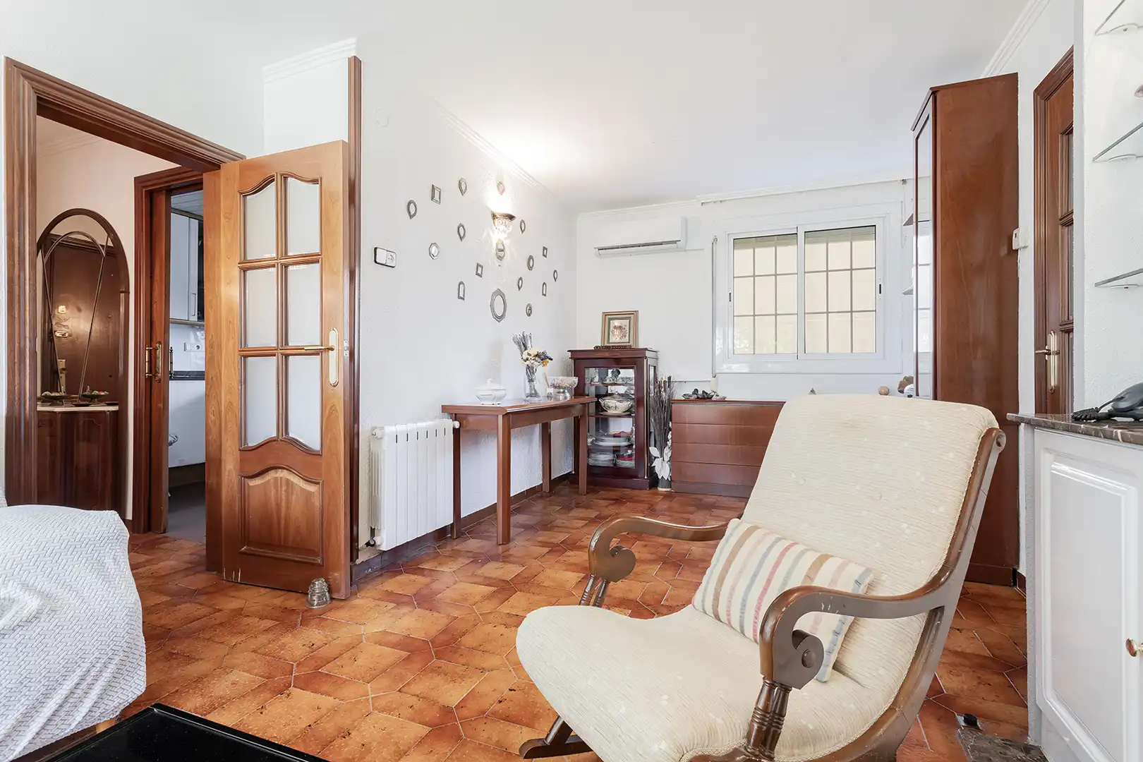 Sala de estar de Piso en venta en Barcelona con Aire acondicionado, Calefacción y Horno