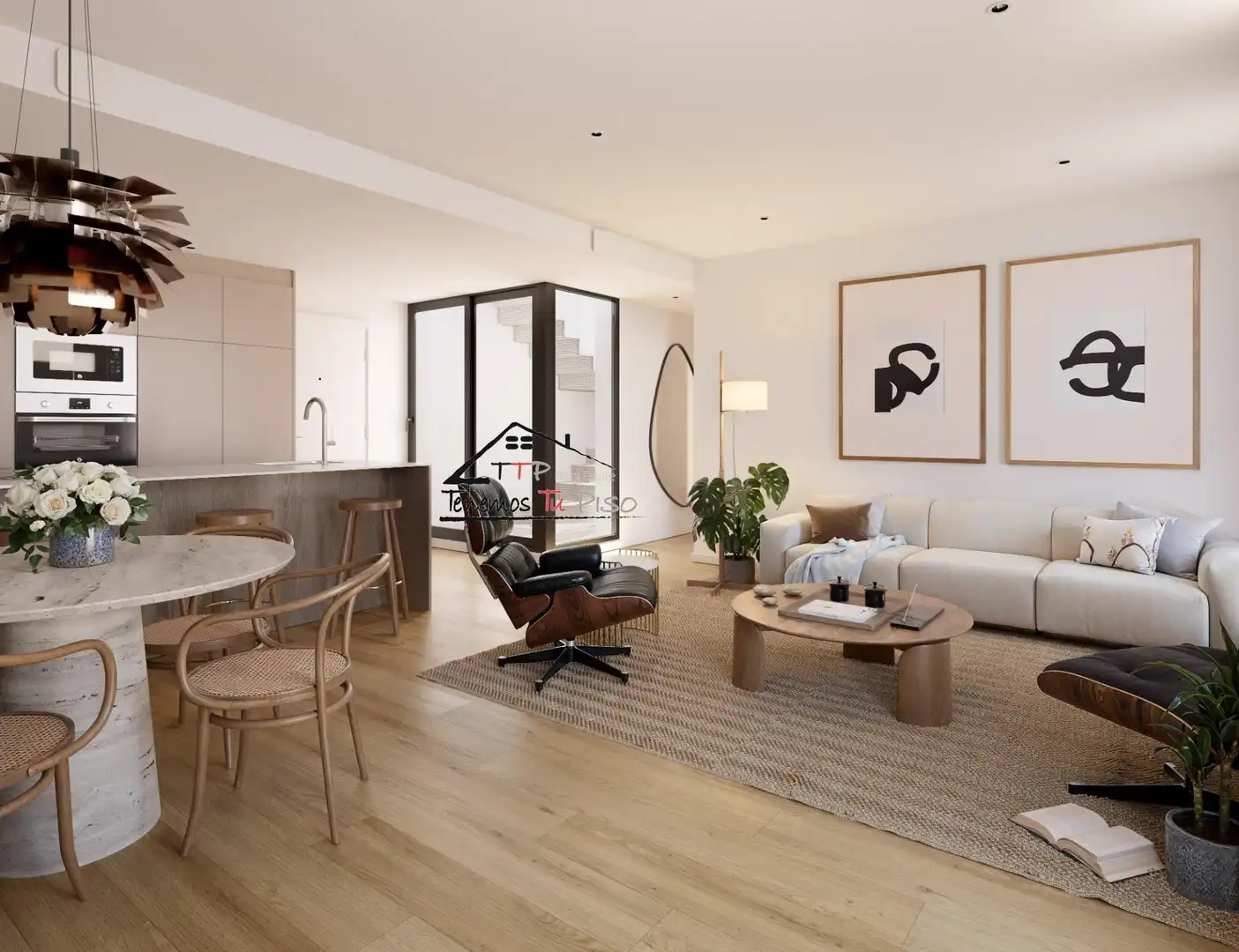 Sala de estar de Ático en venta en Zaragoza con Aire acondicionado, Calefacción y Terraza