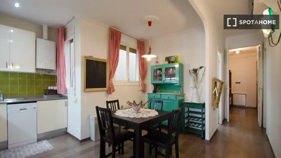 Esszimmer von Wohnung zur Miete in Barcelona mit Klimaanlage, Heizung und Möbliert