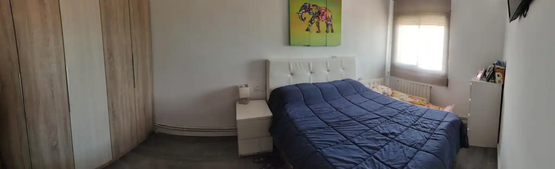 Schlafzimmer von Wohnung zum Verkauf in Terrassa mit Klimaanlage und Balkon