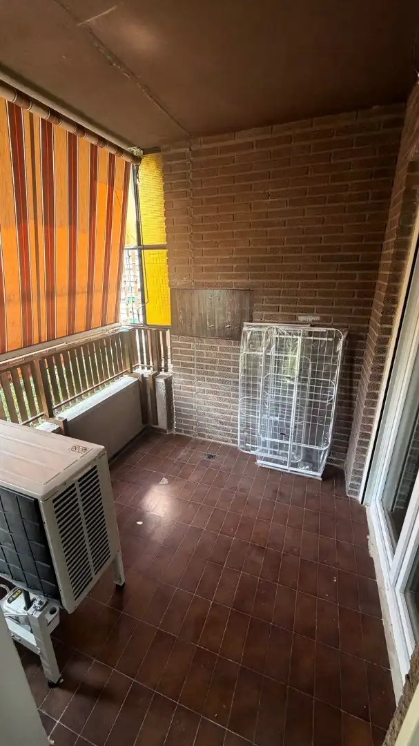 Balcony of Flat for rent in Valencia  with Air Conditioner, Terrace and Furnished