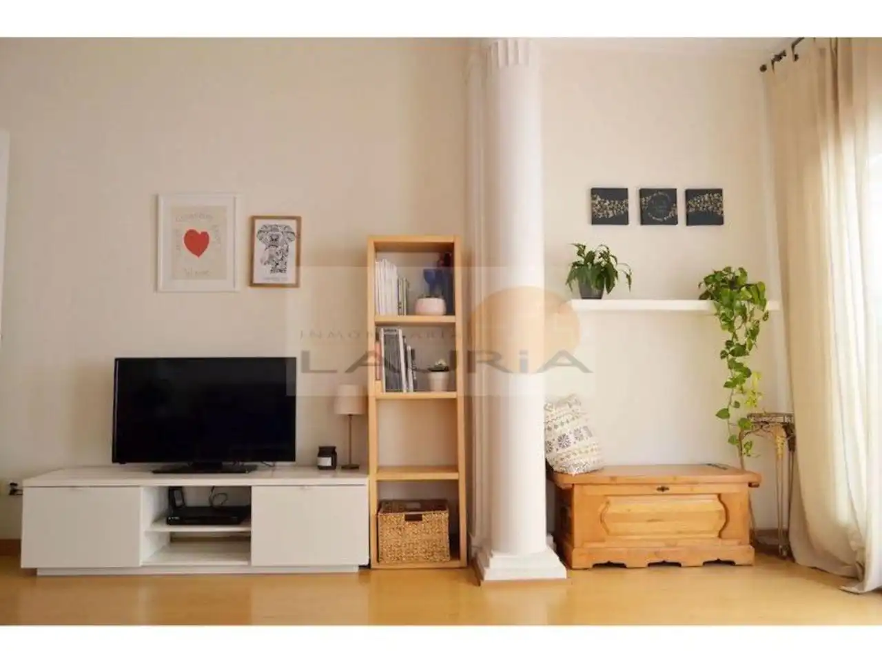 Wohnzimmer von Wohnung zur Miete in Valencia mit Heizung, Terrasse und Möbliert