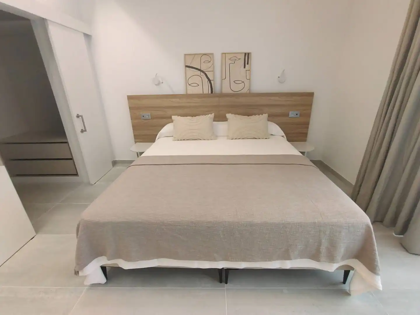 Schlafzimmer von Dachboden zur Miete in Las Palmas de Gran Canaria mit Klimaanlage, Terrasse und Möbliert