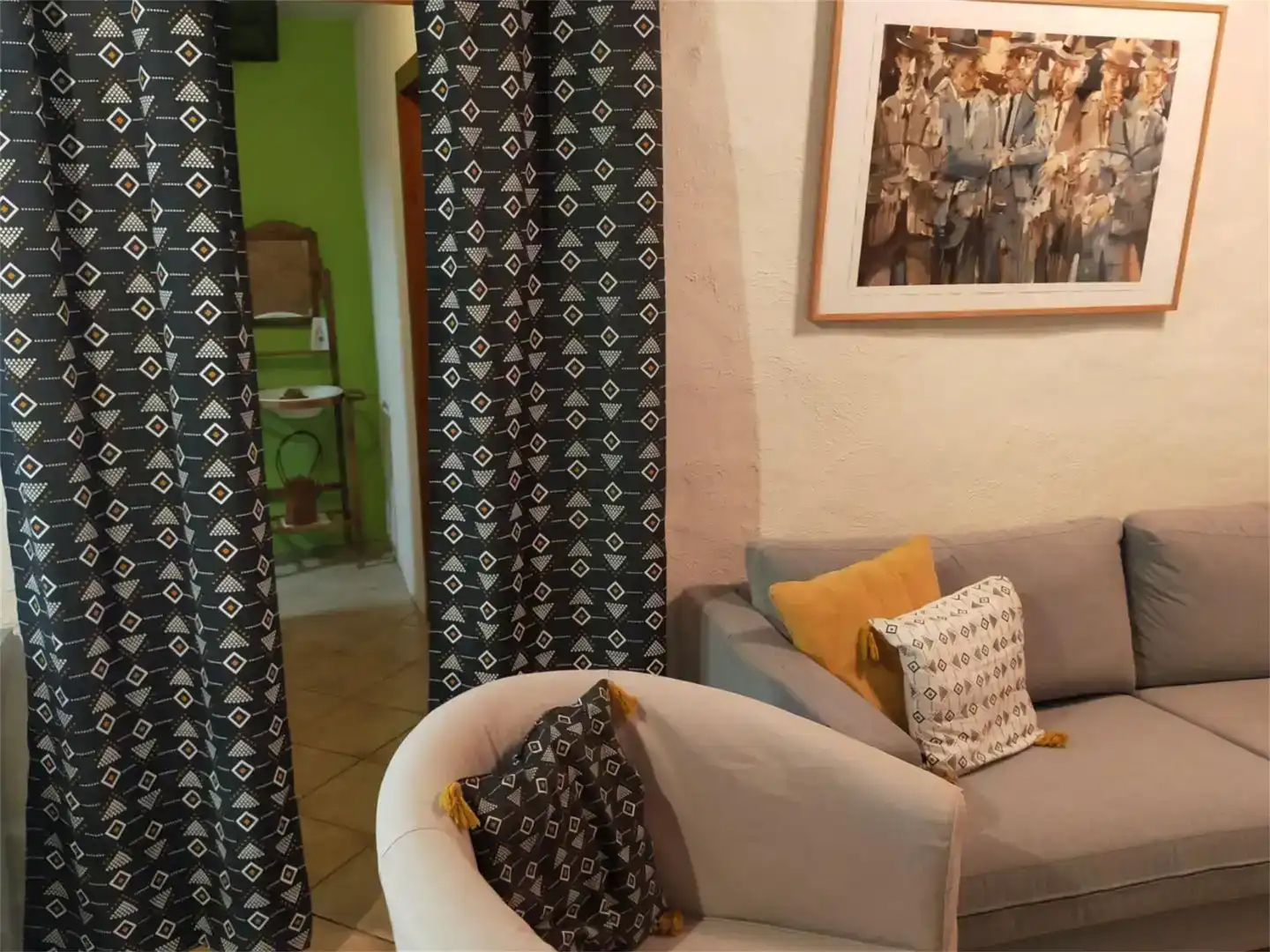Sala d'estar de Casa adosada en venda en Ujué / Uxue amb Balcó
