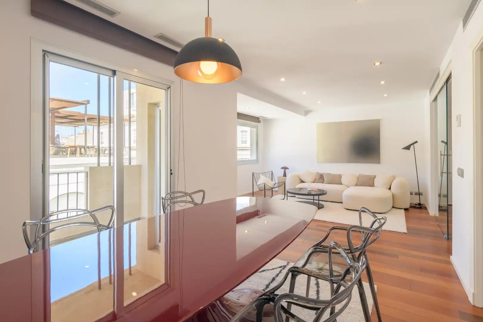 Dining room of Apartments for sale in Málaga  with Air Conditioner, Heating and Terrace