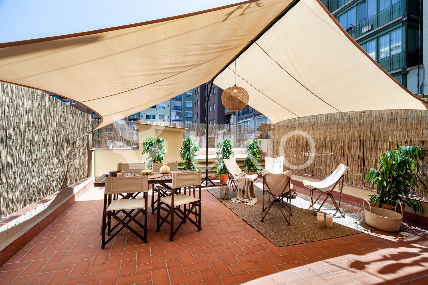 Terrace of Flat to rent in  Barcelona Capital  with Air Conditioner, Heating and Terrace