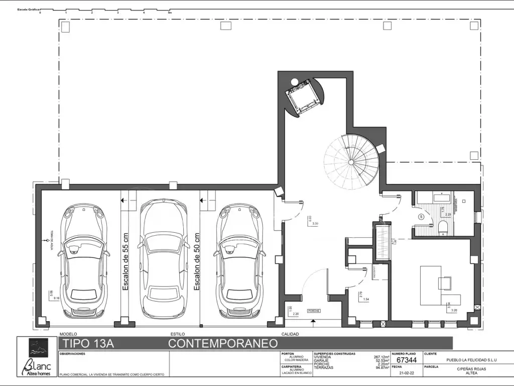 Parking de Casa o chalet en venta en Altea con Piscina y Amueblado