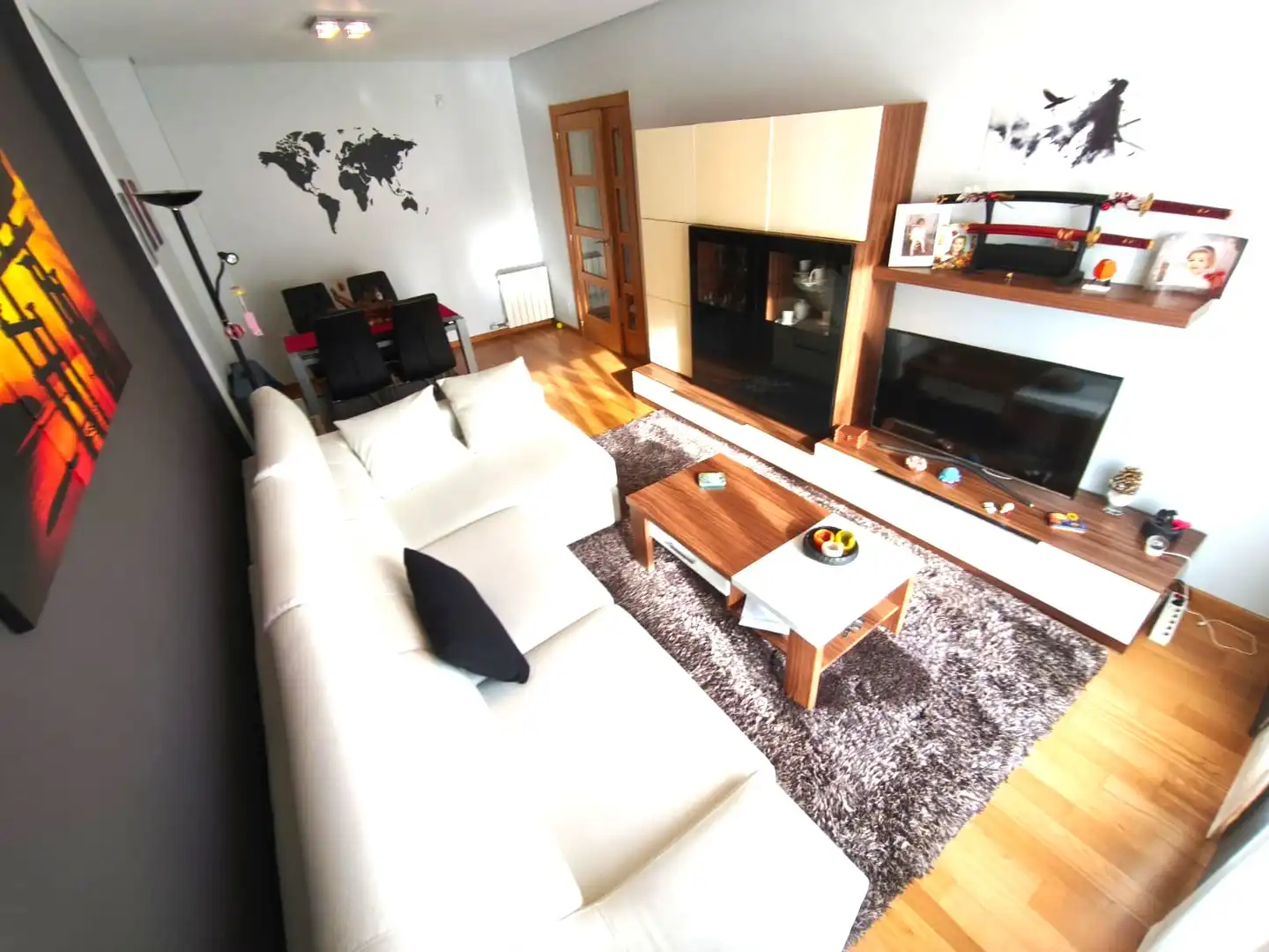 Living room of Flat for rent in Vigo   with Furnished