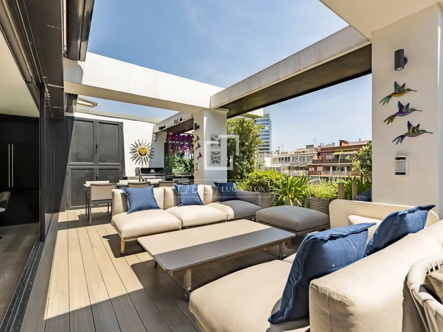 Terrasse von Dachboden zum Verkauf in Martorell mit Klimaanlage, Terrasse und Schwimmbad
