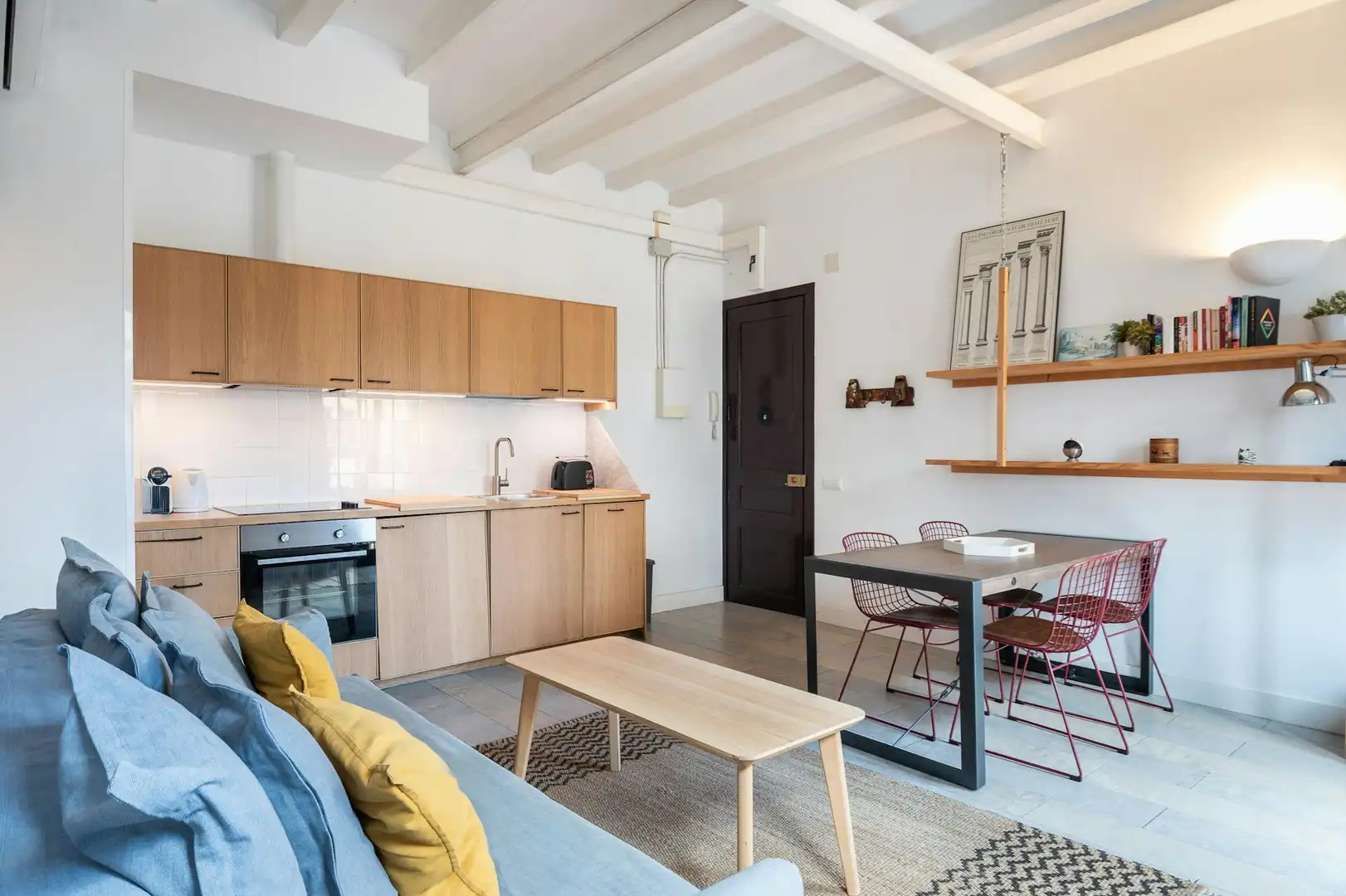 Kitchen of Flat for rent in Barcelona  with Air Conditioner, Heating and Furnished