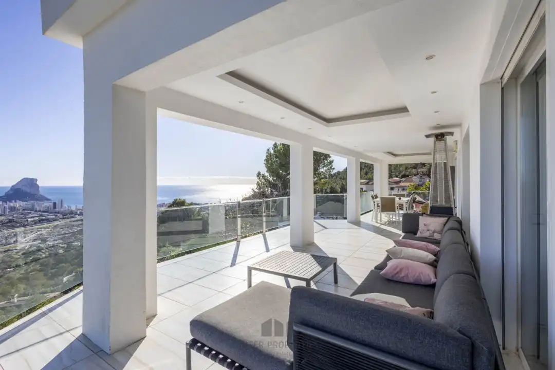 Terrace of Flat for rent in Calpe / Calp  with Air Conditioner, Heating and Terrace