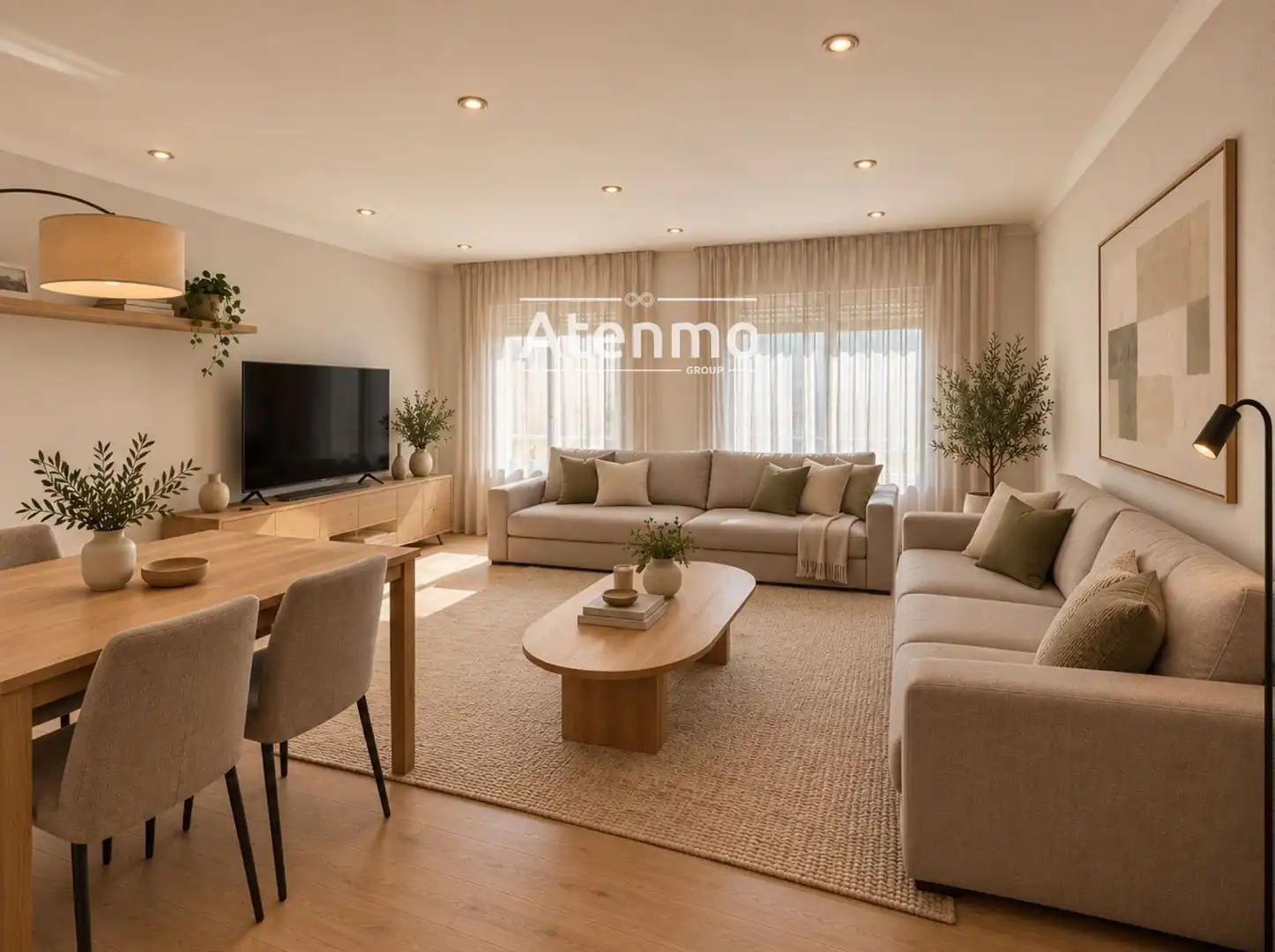 Living room of Flat for sale in Barcelona  with Air Conditioner and Heating