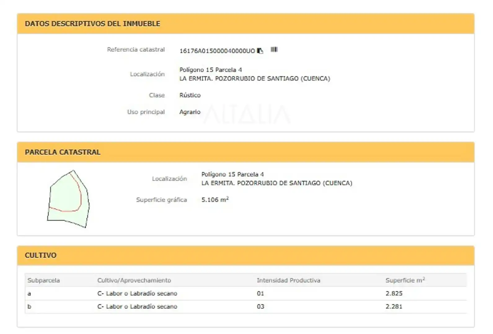 Terreni e lotti in vendita a Polígono 15 Parcela 4 LA ERMITA. POZORRUBIO DE SANTIAGO (CUENCA), imagen 7