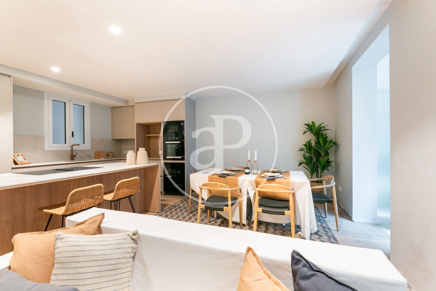Sala de estar de Piso en venta en  Barcelona Capital con Aire acondicionado, Calefacción y Terraza
