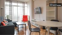 Sala d'estar de Pis de lloguer en  Madrid Capital amb Aire condicionat, Calefacció i Moblat