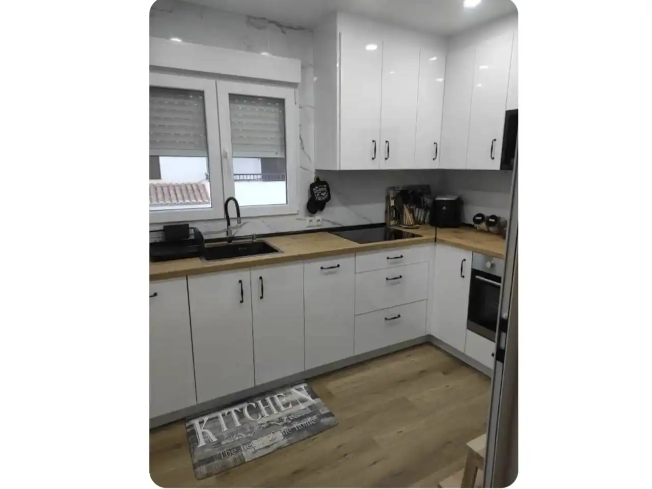 Kitchen of Flat for rent in Roquetas de Mar  with Air Conditioner, Terrace and Furnished