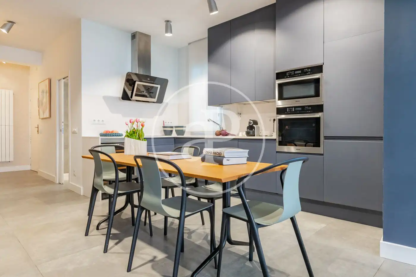 Kitchen of Flat for sale in Madrid  with Air Conditioner, Heating and Balcony