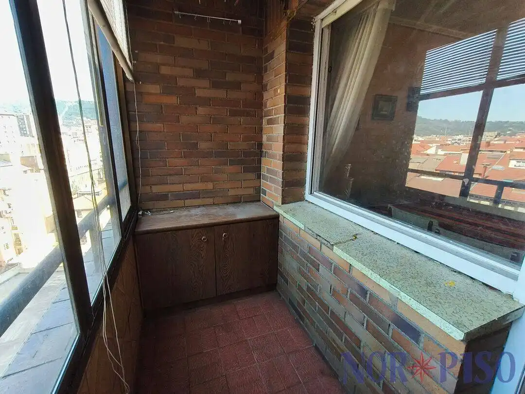Balcony of Flat for sale in Bilbao   with Heating, Terrace and Furnished