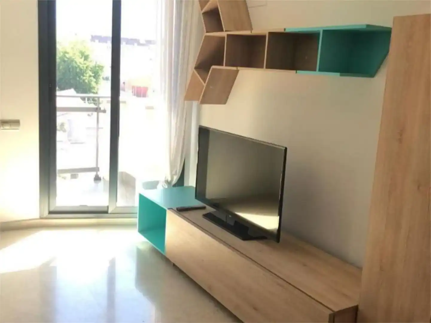 Sala de estar de Piso en venta en Dénia con Aire acondicionado, Amueblado y Balcón