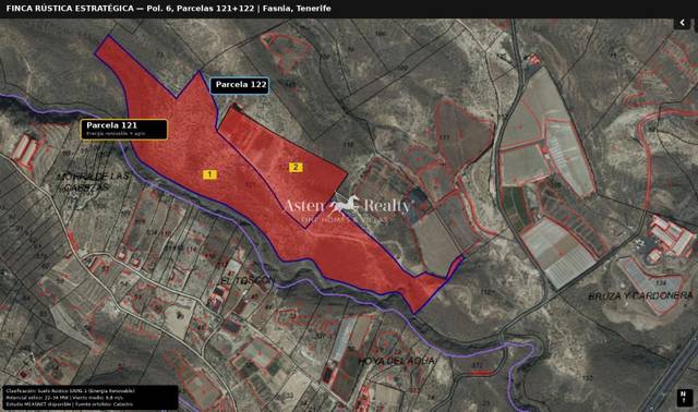 Terreno en Alquiler en Callejón en Fasnia