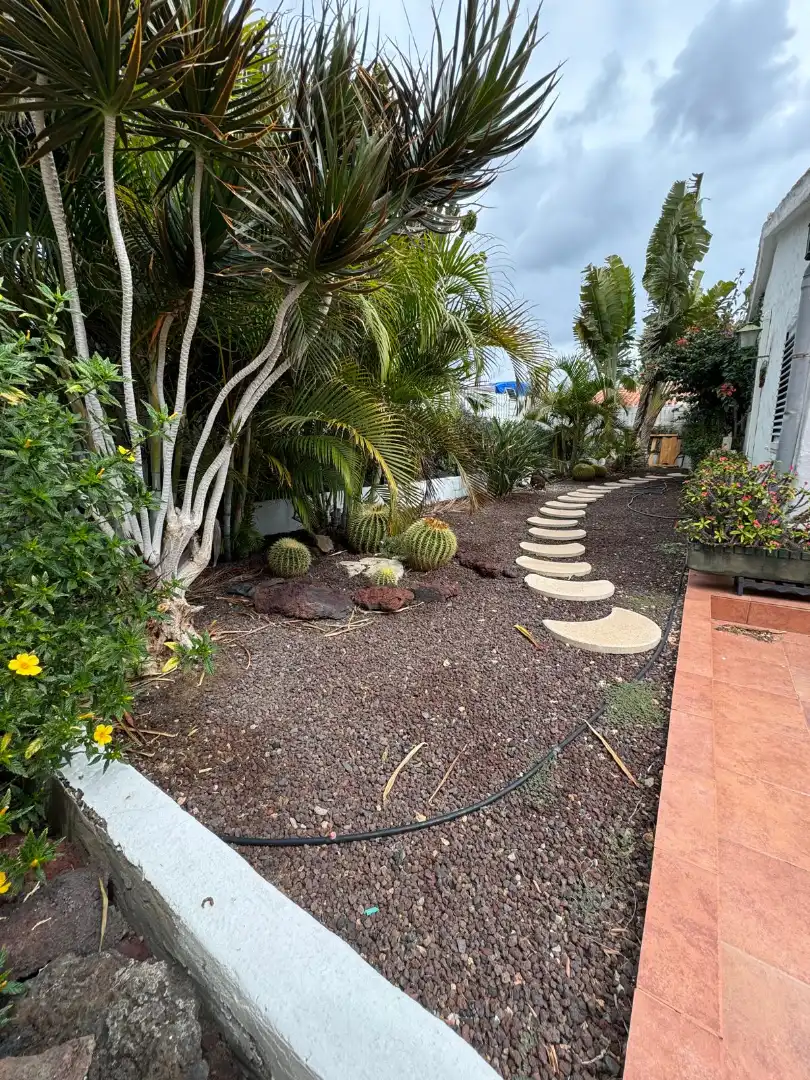 Garden of Houses for sale in San Bartolomé de Tirajana  with Private garden, Terrace and Furnished