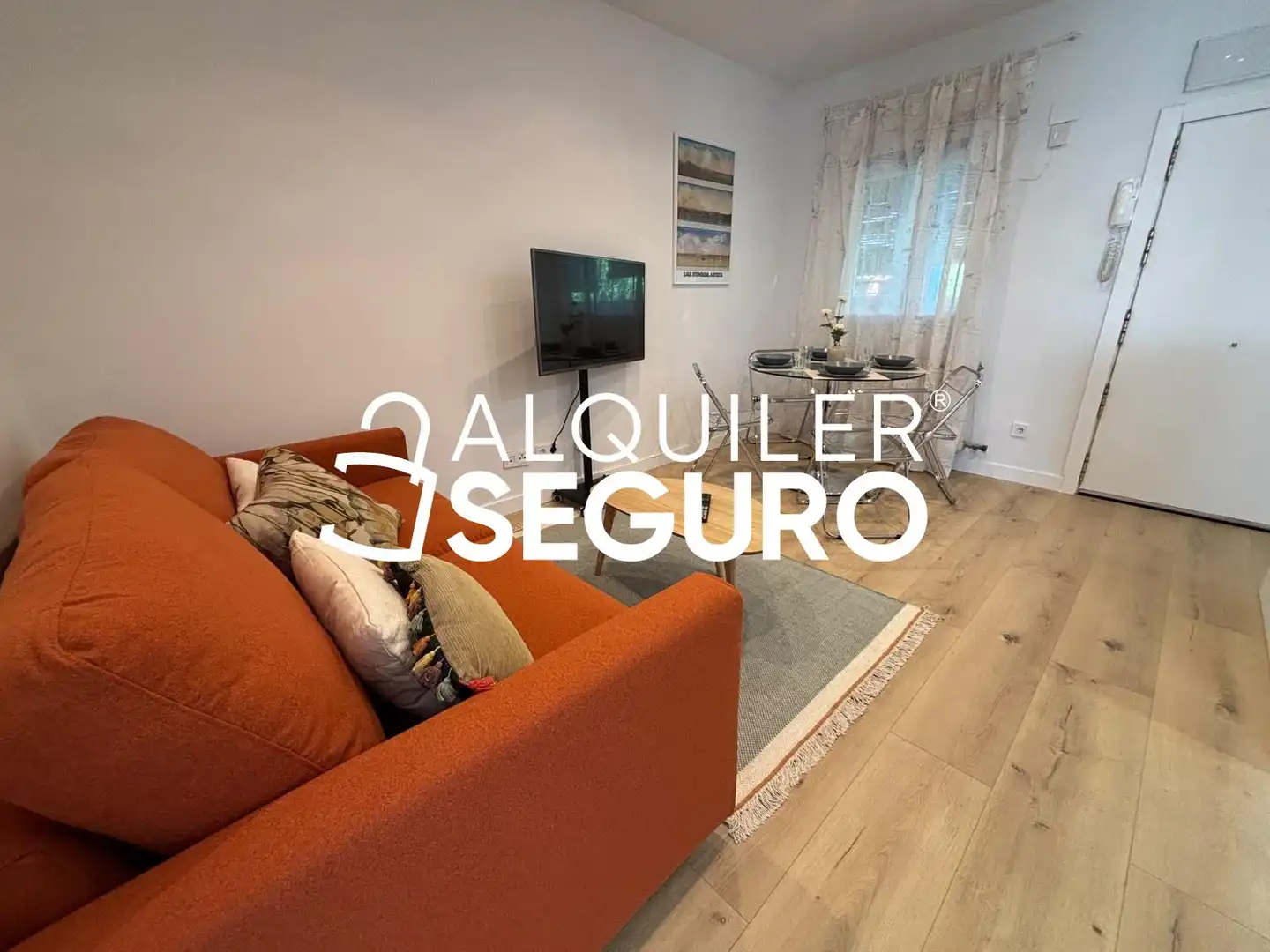 Wohnzimmer von Wohnung zur Miete in Madrid mit Klimaanlage, Heizung und Möbliert