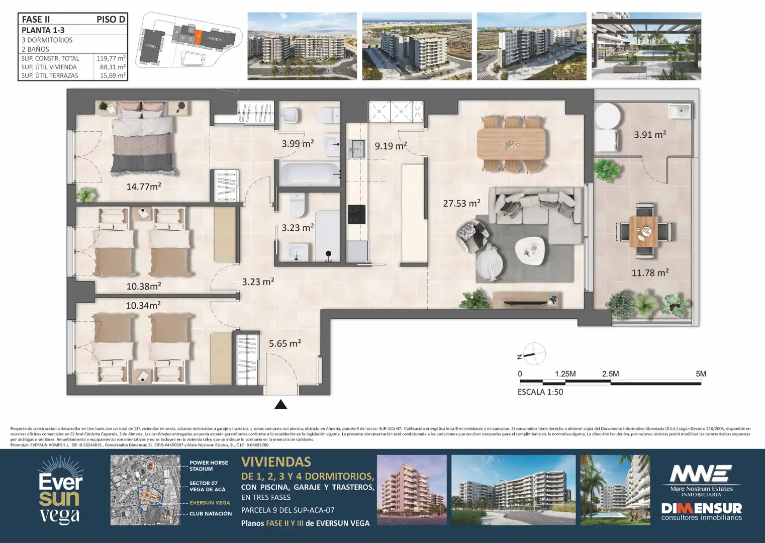 Pis d'obra nova amb piscina en venda a Poligono Sup 115