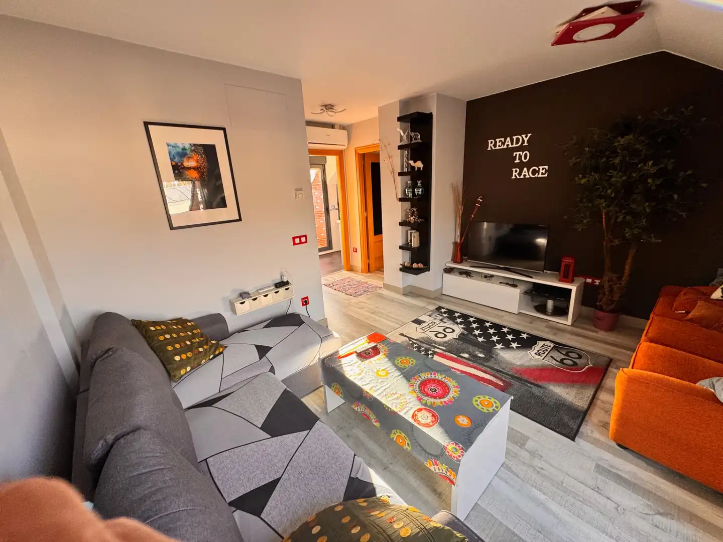 Sala de estar de Apartamento en venta en Sabiñánigo con Calefacción, Terraza y Trastero