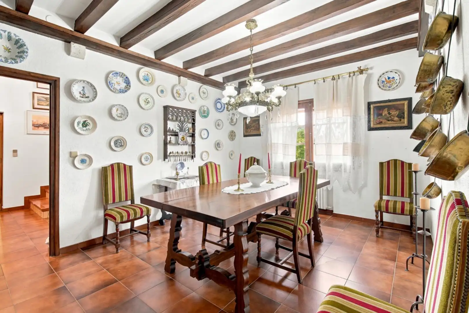 Dining room of Houses for sale in Darnius  with Private garden, Storage room and Balcony